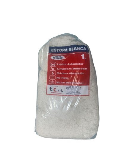 Estopa blanca fina (Algodón 100%)