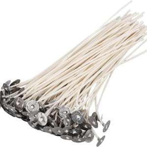 Pabilo encerado con chapita para velas 10 un.