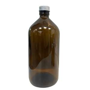 Botella de vidrio ambar x 1Lt