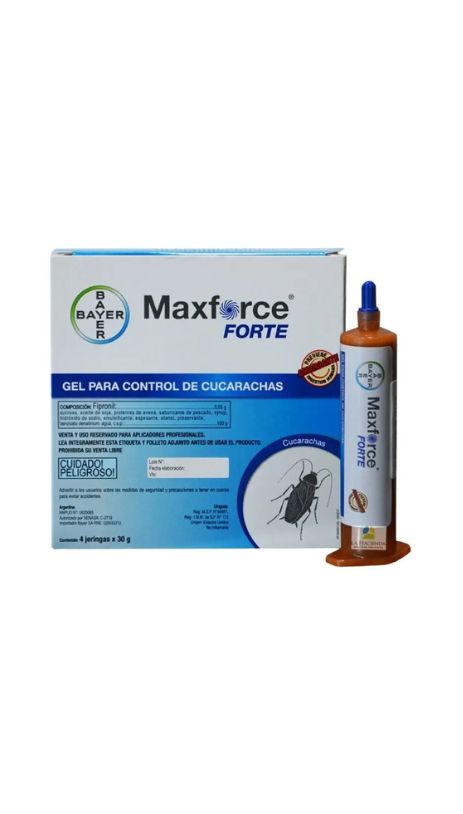 CUCARACHICIDA GEL MAXFORCE, JERINGA x30g