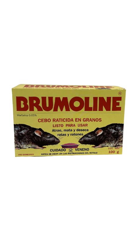 RATICIDA BRUMOLINE GRANO X 100 g