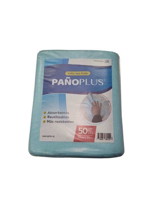 PAÑO PLUS MULTIUSO 30 X 35 CM X 50 un