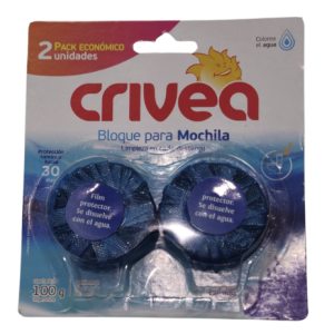 BLOQUE PARA MOCHILA INODORO CRIVEA x 2un