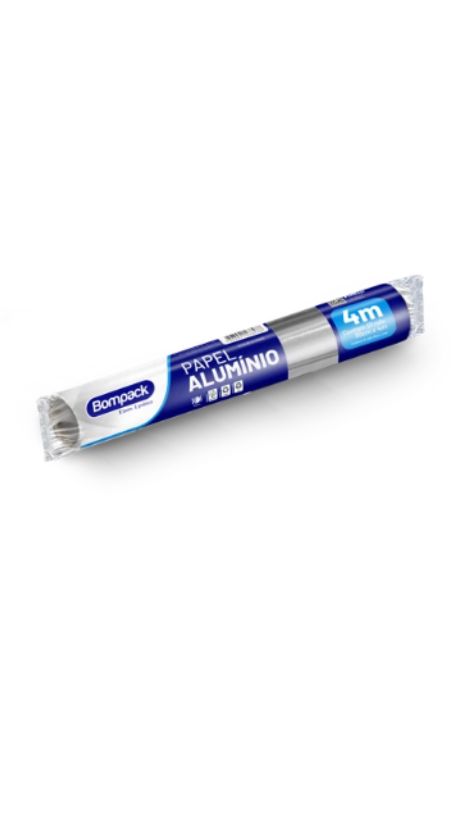 PAPEL ALUMINIO BOMPACK 30 cm x 4 mt